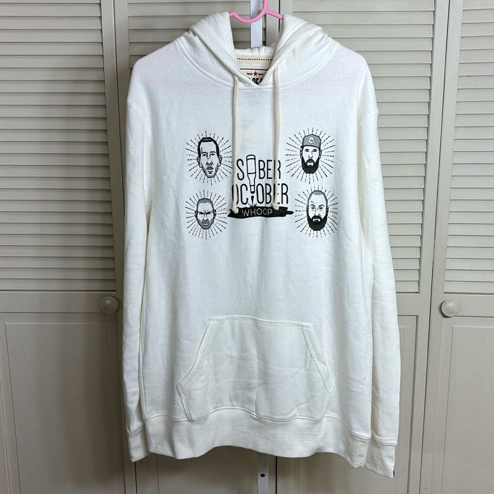 NWT Roots of Fight Boxing Sober October Men's Fleeced Hoodie XL